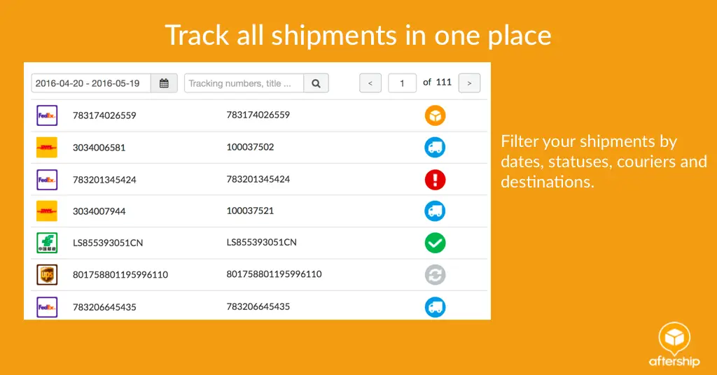 as ecwid track shipments